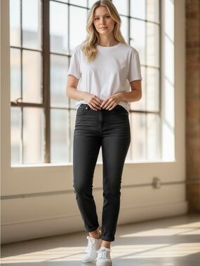 Mossimo Supply Co. Black Ankle Slim Jeans